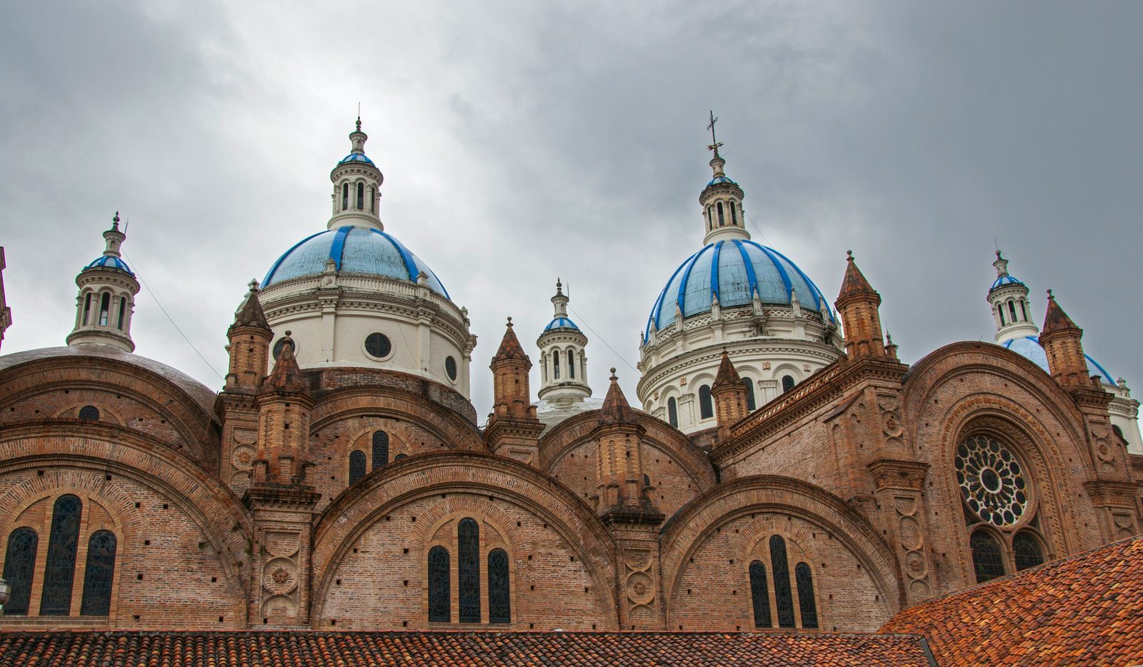 Colonial architecture in Cuenca, a UNESCO World Heritage city in Ecuador